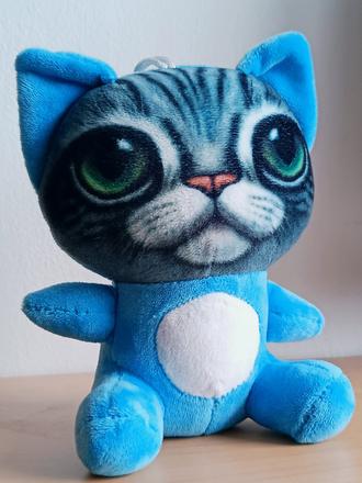 Plyšák kocour / modrá kočka / kočička, 