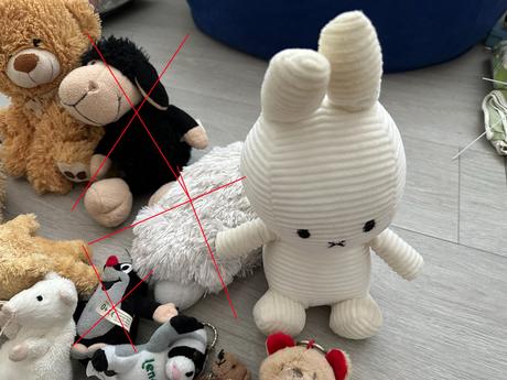 Plyšová zvířátka - medvěd, králík, mýval, 6 ks,