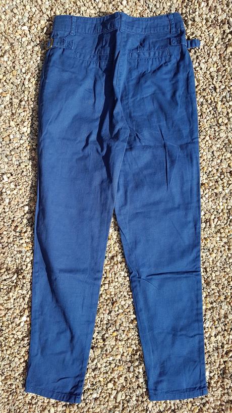 N40	dívčí plátěné kalhoty vel. 146-152, denim co,146