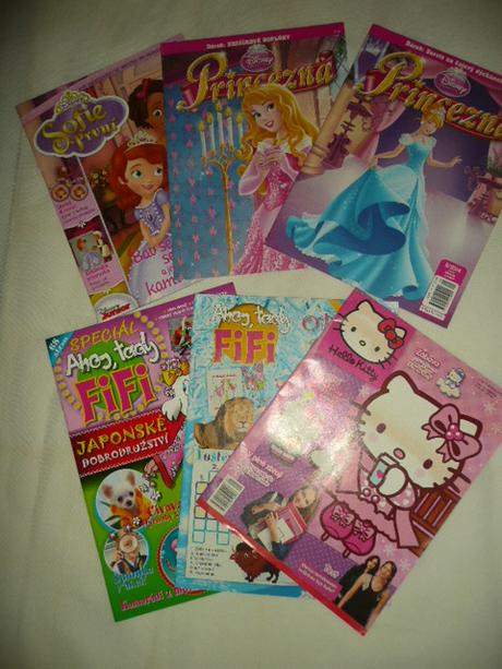 Časopis fifi kitty sofie princezna 6x úkoly plakát,