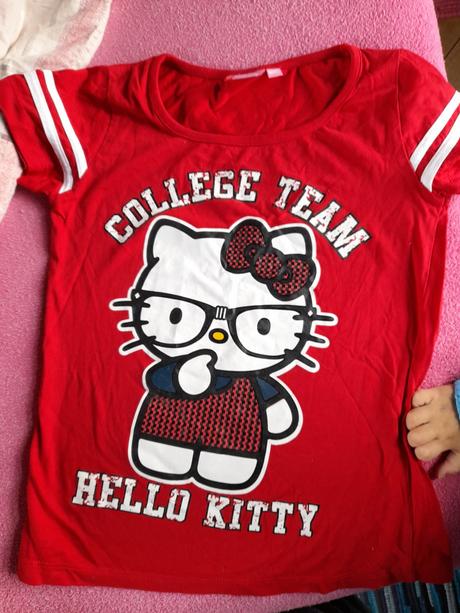 Tričko hello kitty sanrio červené, hello kitty,128