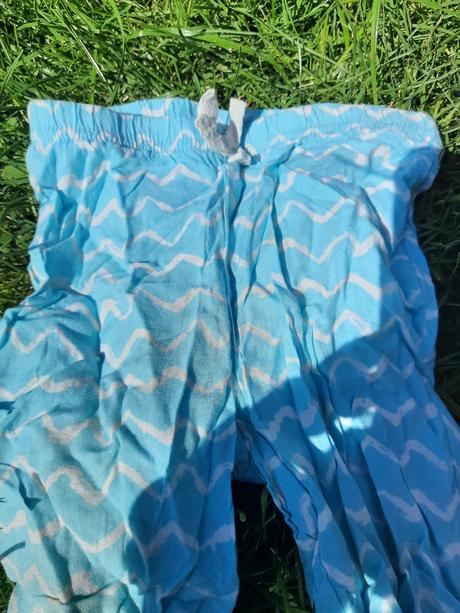 Leá8tní plátěné kalhoty vlnky vel. 86 - 92, pepco,86