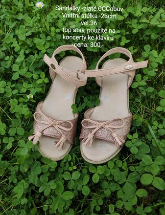 Sandálky -vel.36, vnitřní stélka -23, 36