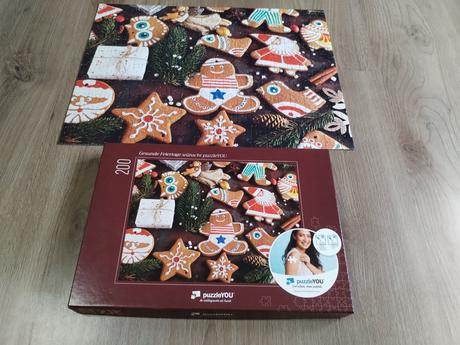 Puzzle vánoce dárkový stav, 