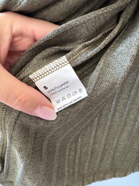 Dlouhé zelené khaki šaty s/36, s