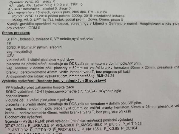 Hematom. Jaký je prosím Váš pohled na můj současný stav?