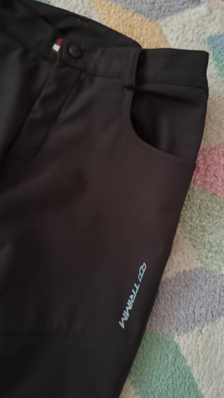 Kvalitní softshellové zimní kalhoty trimm, 152