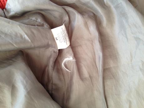 Oranžová zimní péřovová bunda kapuce vel.s-m 36-38, m