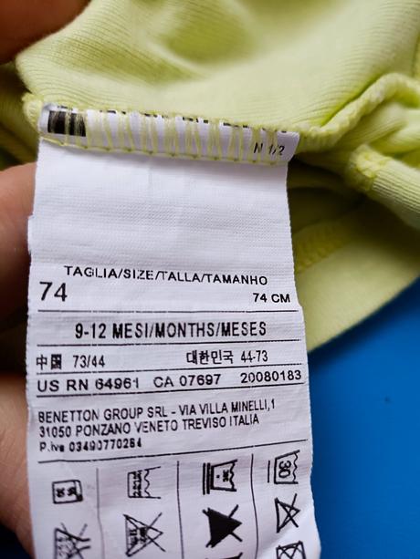 Tričko se zajíčkem, benetton,68