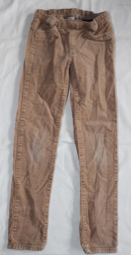 Va84 jemné béžové manšestráky 8-9 let, h&m,134