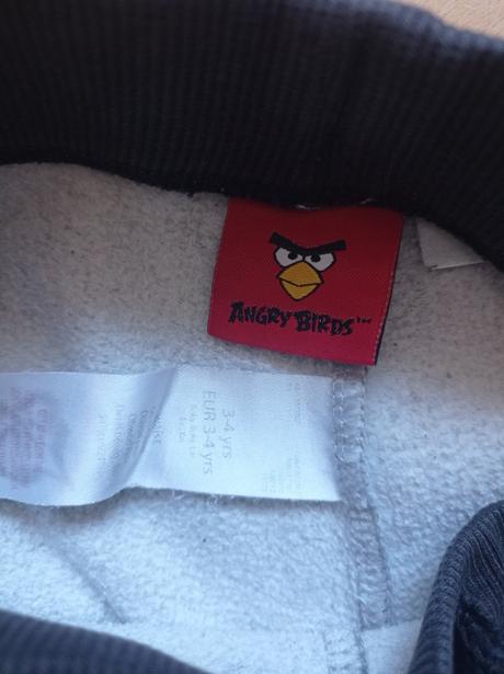 Tepláky 98/104 angry birds, 98