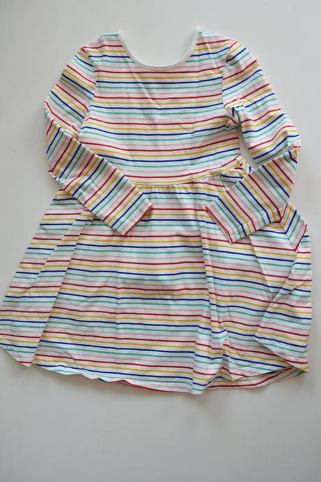 Bavlněné pruhované šatičky 2ks, 110