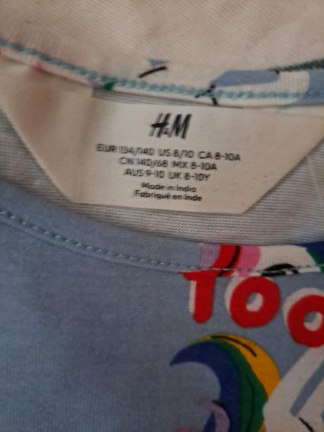 Šaty jednorožci, h&m,134