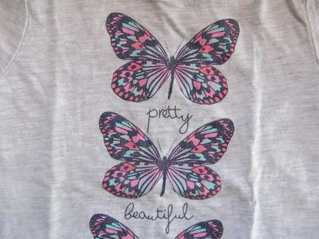 Dívčí tričko s motýlky, vel. 92 (1,5-2 roky), prim, primark,92