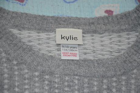 134 140 úpletové šedé šaty, tunika, m&co,140