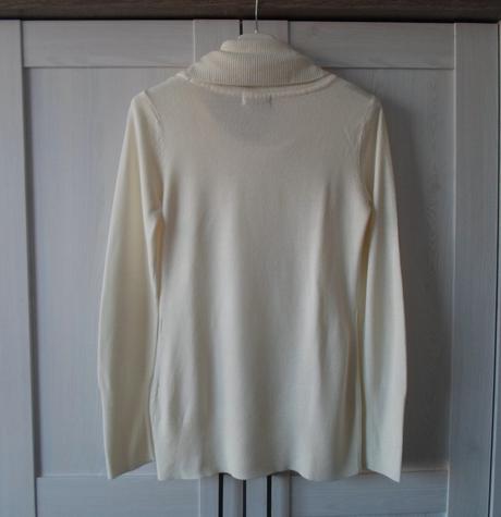 Bílý krémový svetr rolák, orsay,s
