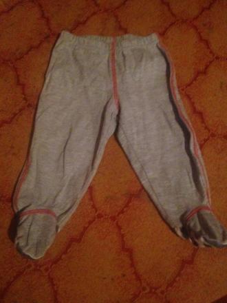 Klučičí tepláky s ťapkami, polodupačky vl. 80, 80