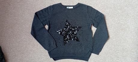 Slabší svetřík zn."h&m" vel."122-128", h&m,122