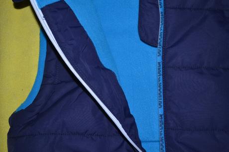 Kvalitní šusťáková vesta kugo,s fleece,7-8 let, kugo,128 / 134