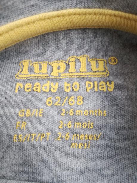 2 trika s dl. rukávem, zn. lupilu, vel. 62/68, lupilu,62