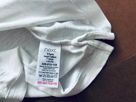 Triko bílé next - v.11 let, next,146