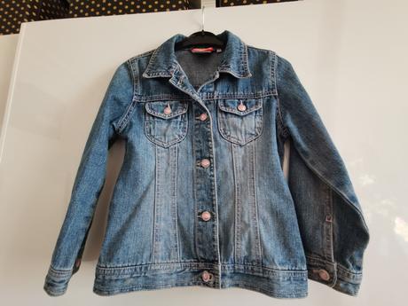 Džínová bunda džínska dívčí džínová bunda vel. 116, 110