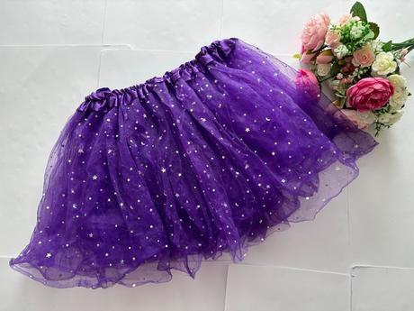 An3/ sukně tylová s flitri - v.cca 4/6 let, 110