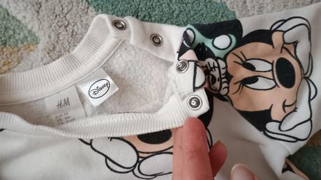 Nádherný 3 dílný komplet s minnie, h&m,68