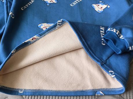 Tepla souprava modrá, 128/134, 128