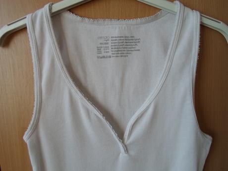 Bílé tričko tílko top, esmara,xs