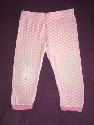 Růžové tenké tepláčky (vel. 80-86), 80