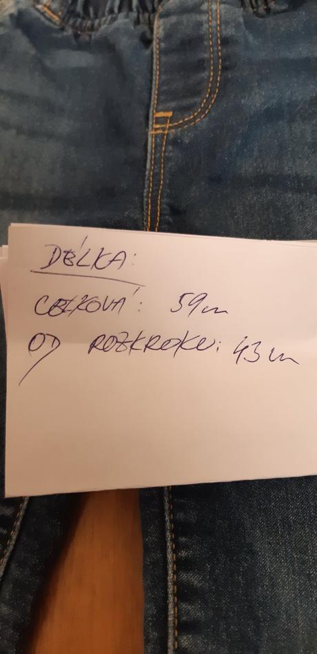 Džíny do gumy vel. 116, 116