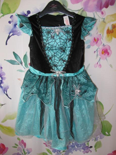 Kostým-tyrkysové šaty, čarodějka,pavoučí princezna,