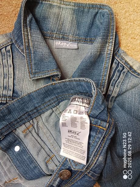 Riflová bunda zn."okay" vel."140-146", okay,140