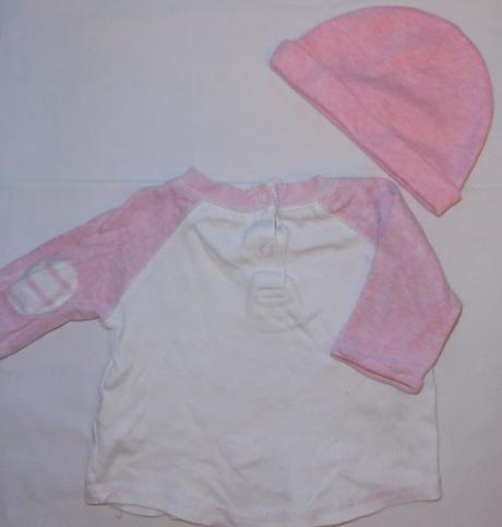 K125. tričko+čepička 0-3 měs., george,62