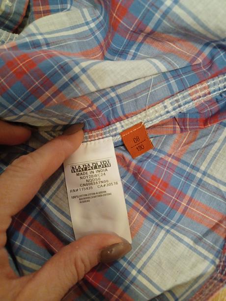 Károvaná košile, kostkovaná košile napapijri 128-1, napapijri,128