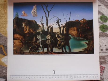 Salvador dalí nástenný kalendár 1998, 