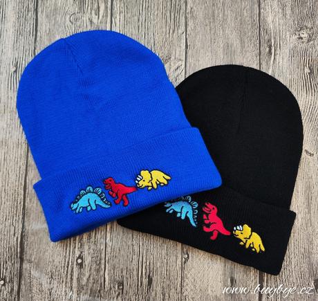 Dětská čepice - dinosauři, 