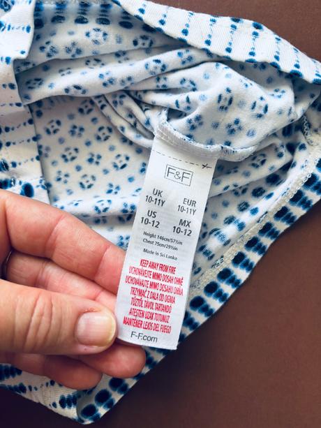 Ob/ overál bílo modrý - v.10/11 let, f&f,146