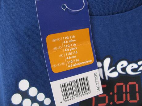 Modré bavlněné tričko, malí fotbalisti, 116