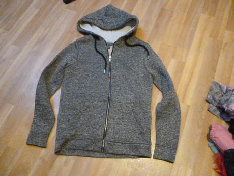 Pleteninová mikina s kožíškem vel.s, primark,s