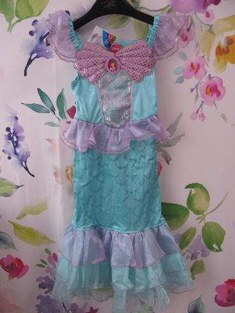 Kostým na karneval-malá mořská víla ariel,