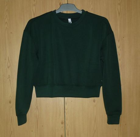 Smaragdově zelená mikina takko fashion, takko,xs