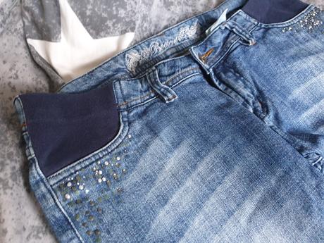 Dámské džíny s pružným pasem i těhu, next,38