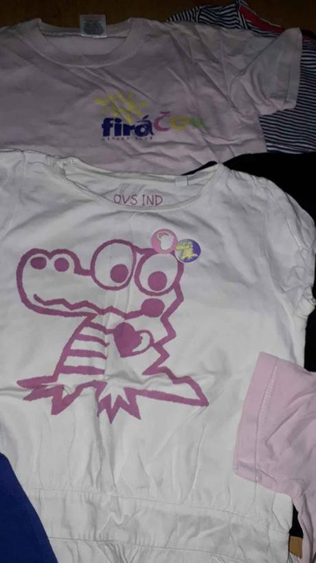 5x dívčí tričko, vel 4-5 let, 110