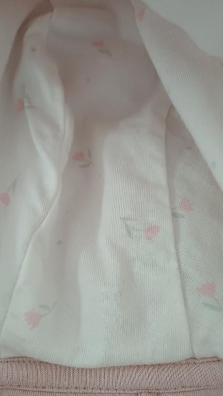 Mikina plysova ruzova newborn, <50