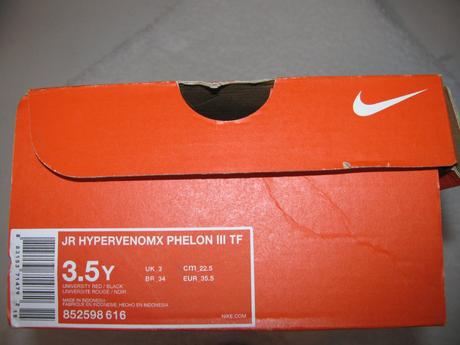 Dětské červené kopačky,turfy nike, nike,36