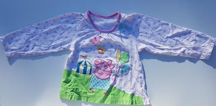 D82 dívčí triko s dlouhým rukávem peppa vel. 86, 86