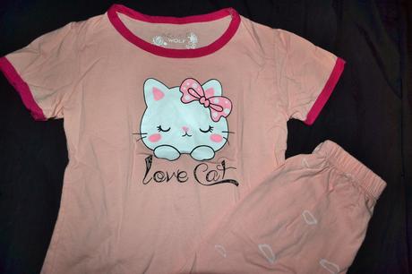 Krátké dívčí pyžamo wolf ,v.116, bavlna, wolf,116