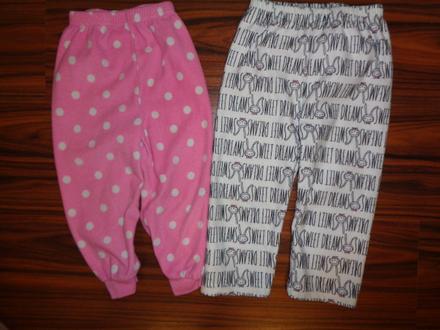 Duo krásných flízových kalhot, young dimension,98